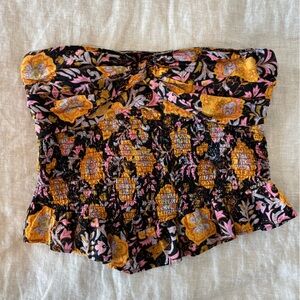 Floral Smocked Tube Top